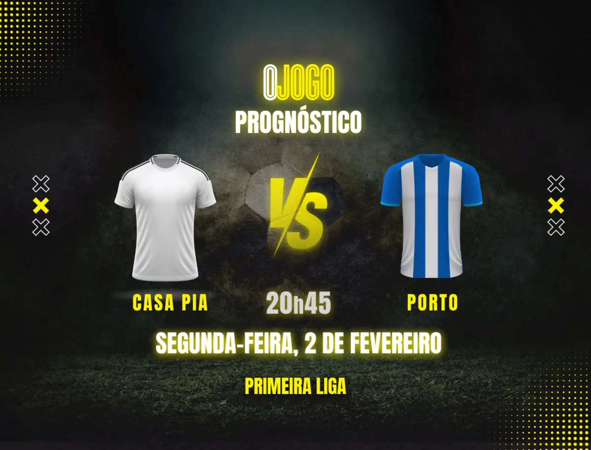 Imagem de contexto do artigo Prognóstico Casa Pia vs FC Porto: Dicas e Odds Liga Portugal