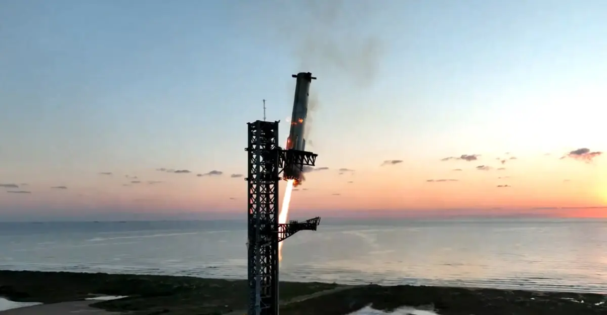 Imagem de contexto do artigo SpaceX testa com sucesso recuperação de foguetão enviado para o espaço. Assista ao vídeo