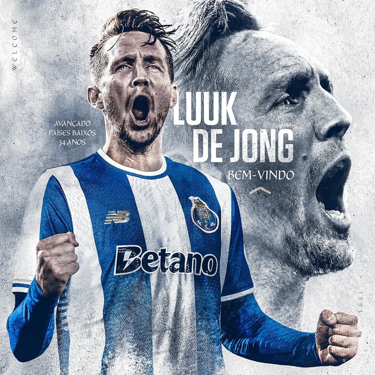 Imagem de contexto do artigo Oficial: experiente avançado Luuk de Jong é reforço do FC Porto