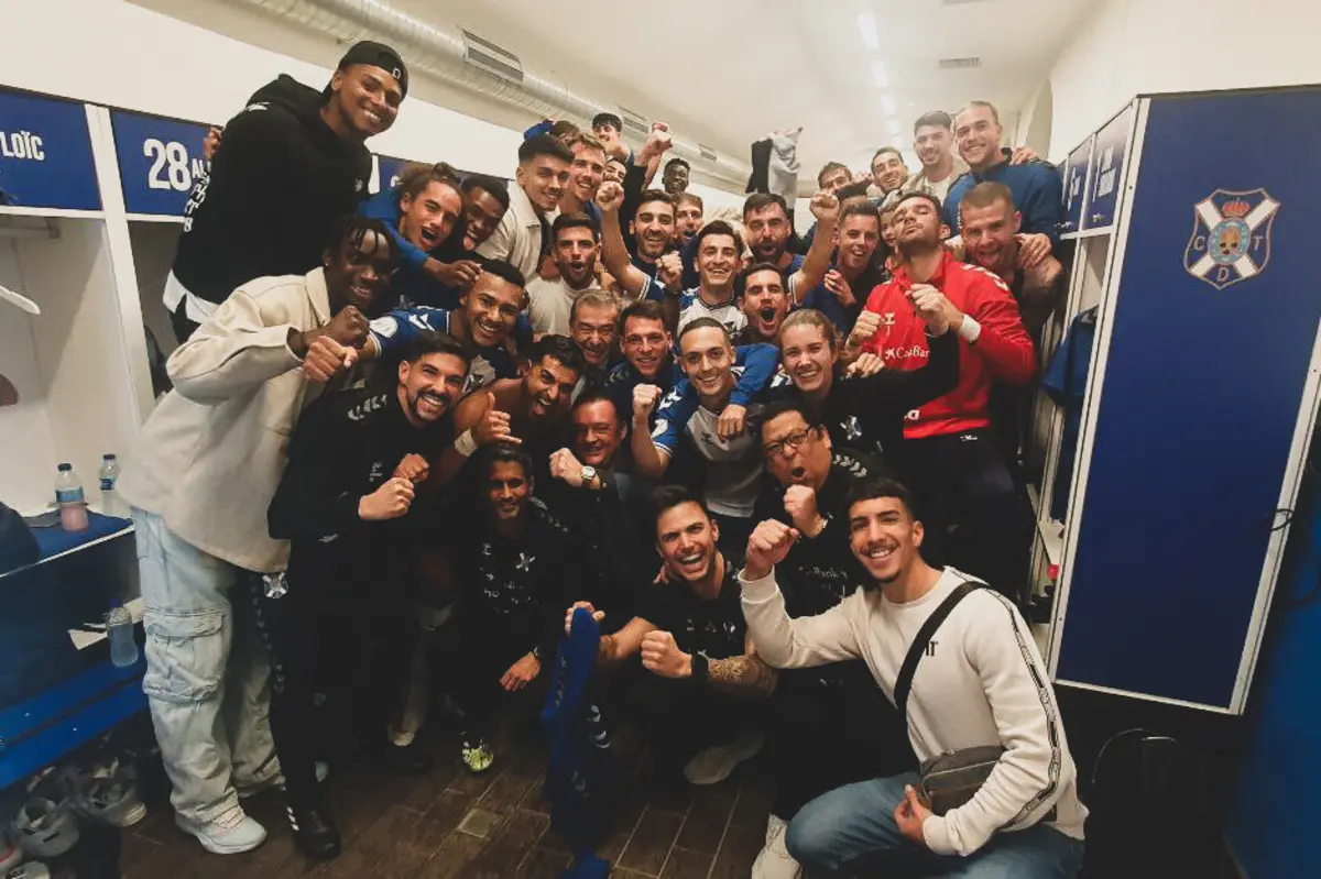 Festa do balneário do Tenerife (créditos: X/CD Tenerife)