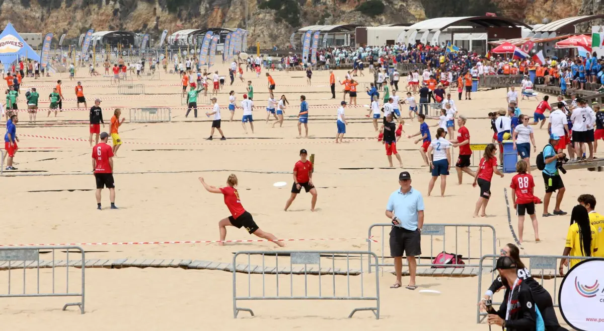 Imagem de contexto do artigo Portimão acolhe primeiro Mundial de Clubes de ultimate de praia