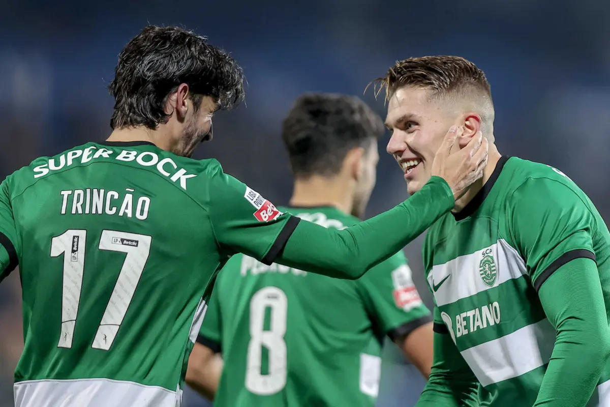 Sporting goleia em Vizela e reforça primeiro lugar da I Liga Betclic (créditos: Miguel Pereira/Global Imagens)