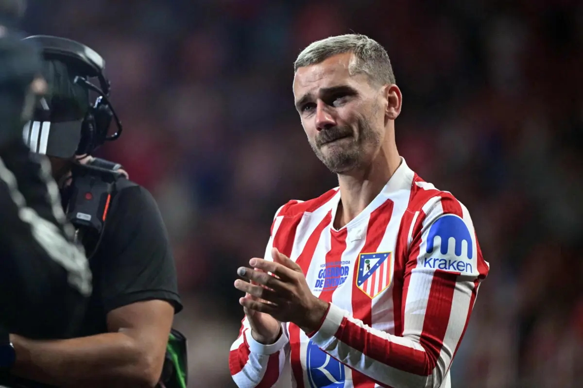 Griezmann em lágrimas: