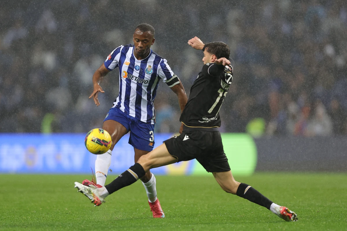 Tiago Djaló e Nuno Santos no último FC Porto-V. Guimarães
