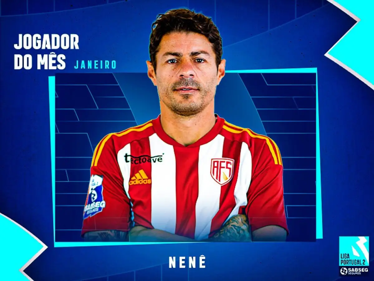 Imagem de contexto do artigo Treinadores da II Liga elegem Nenê como o melhor de janeiro