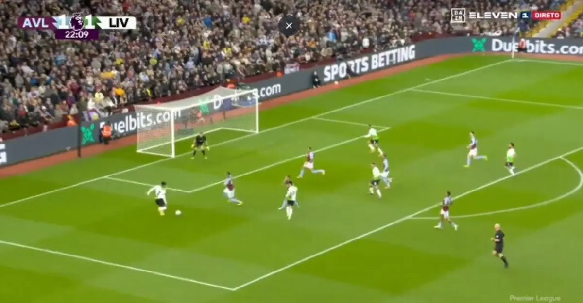 Golo de Gakpo (créditos: DAZN)