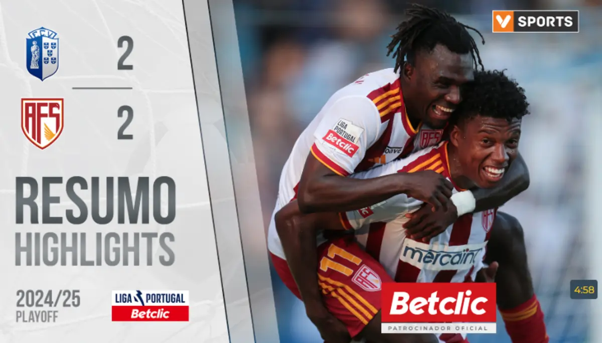 Imagem de contexto do artigo Aves SAD em festa, Vizela viu o sonho acabar: veja o resumo do jogo