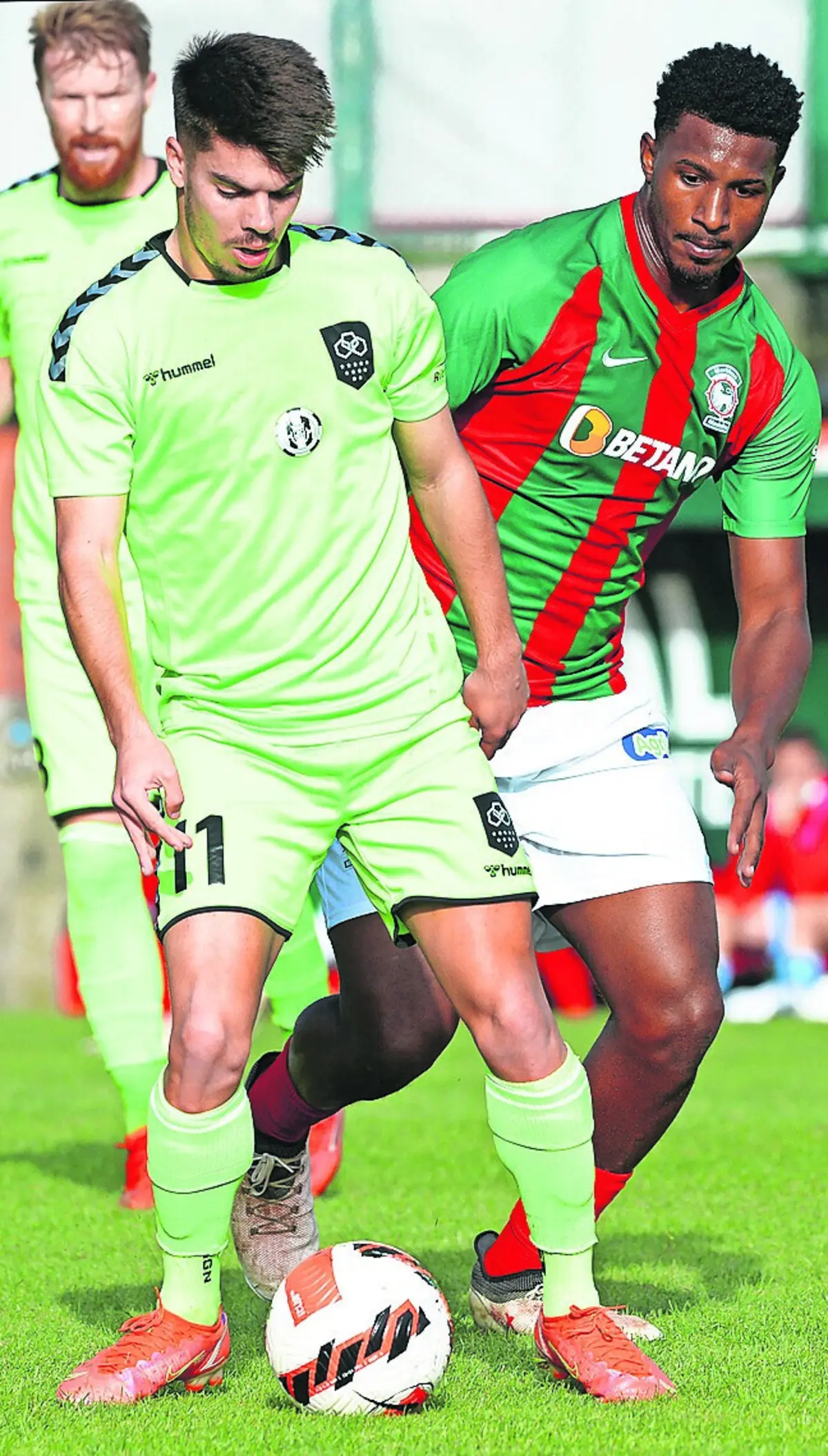 Bruno Silva em ação no Vilaverdense na época passada (Créditos: Hélder Santos)