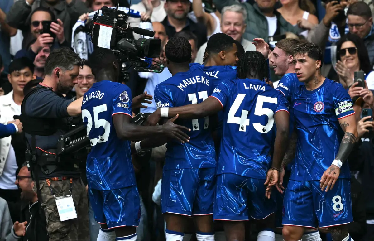 A festa do Chelsea (Créditos: AFP)
