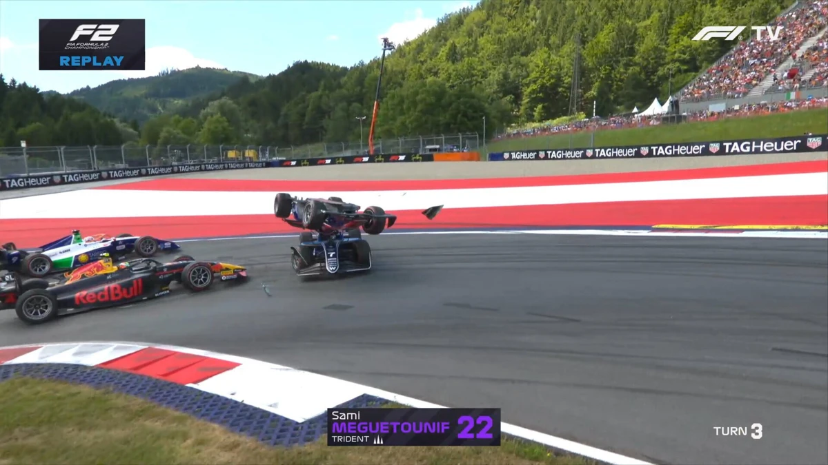 Imagem de contexto do artigo Acidente aparatoso na Fórmula 2, mas o halo evitou consequências graves