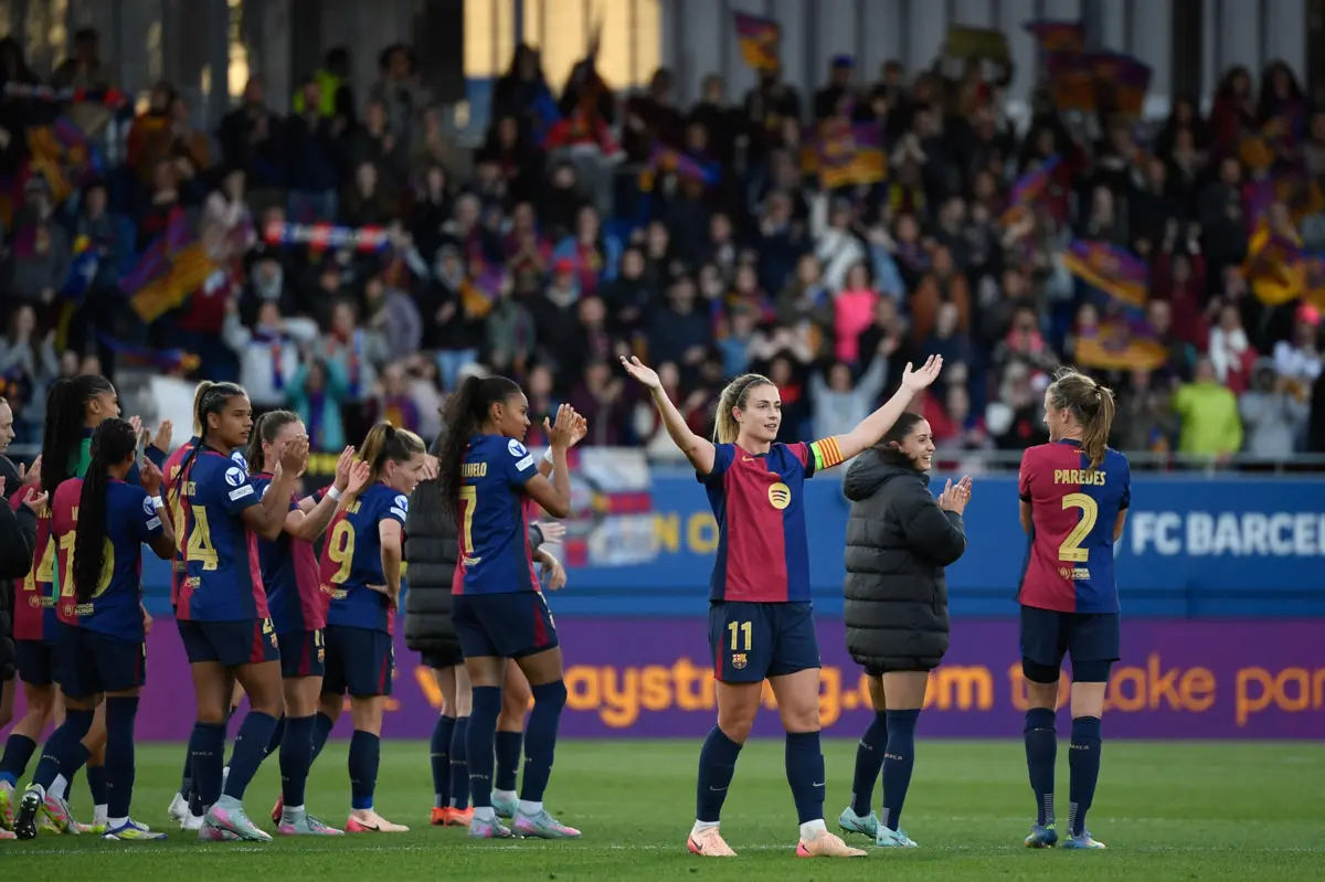 A festa do Barcelona (Créditos: AFP)