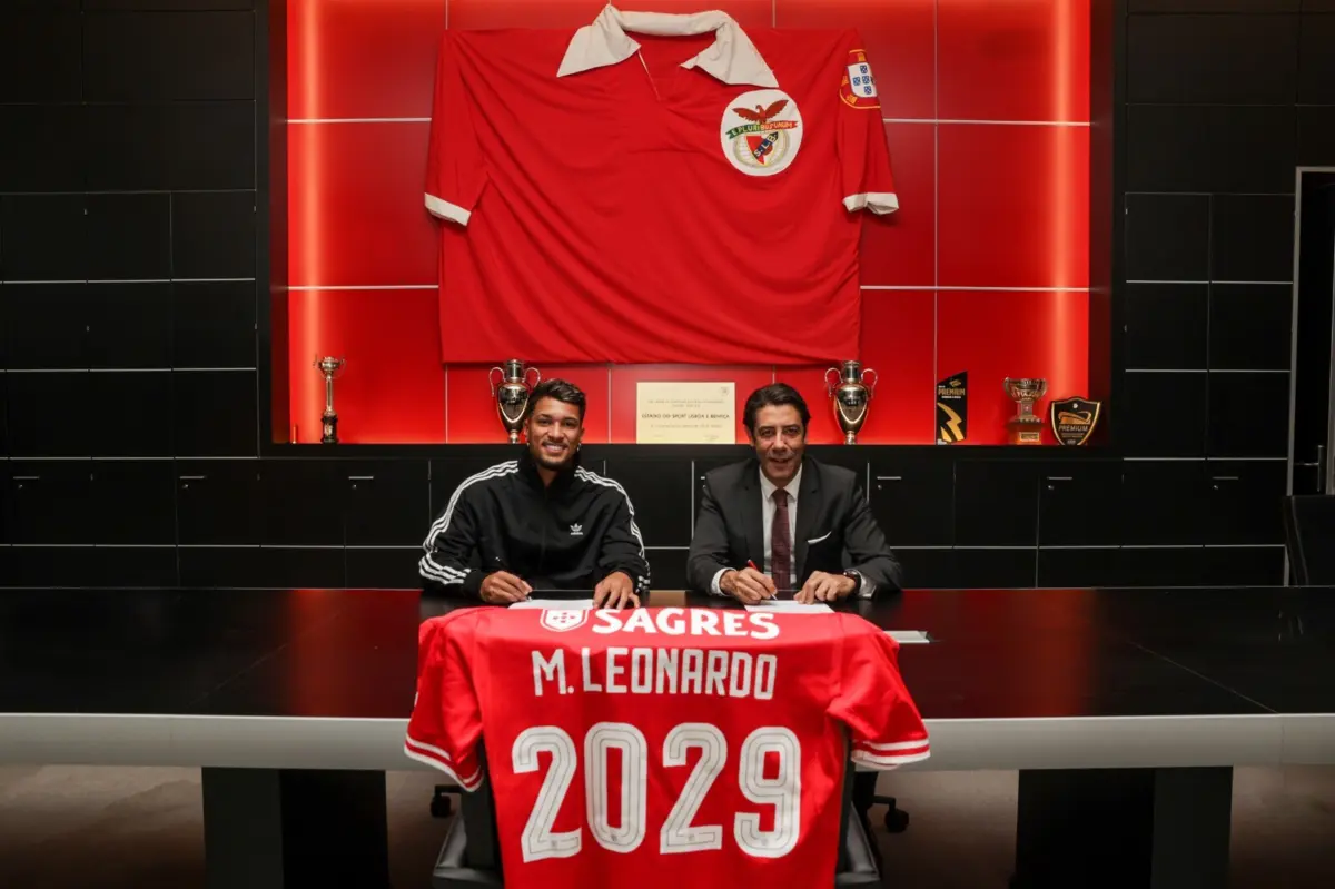 Marcos Leonardo e Rui Costa (Créditos: Sport Lisboa e Benfica)