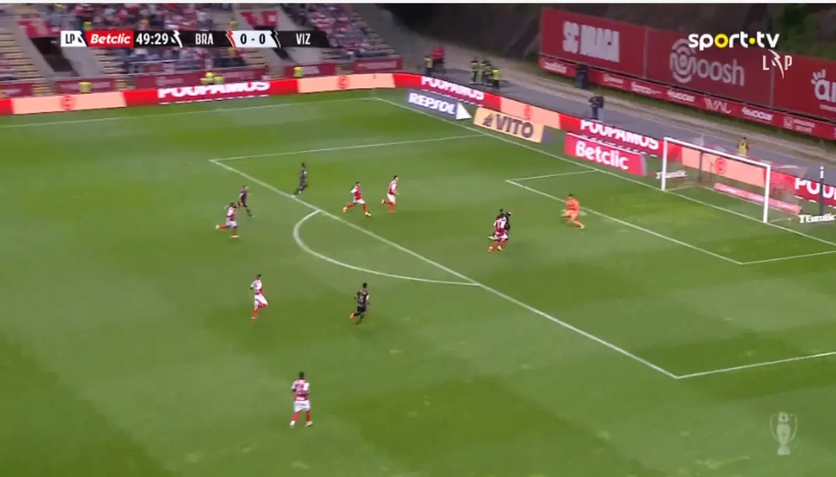 Imagem de contexto do artigo Vizela causou surpresa em Braga com este golo de Essende