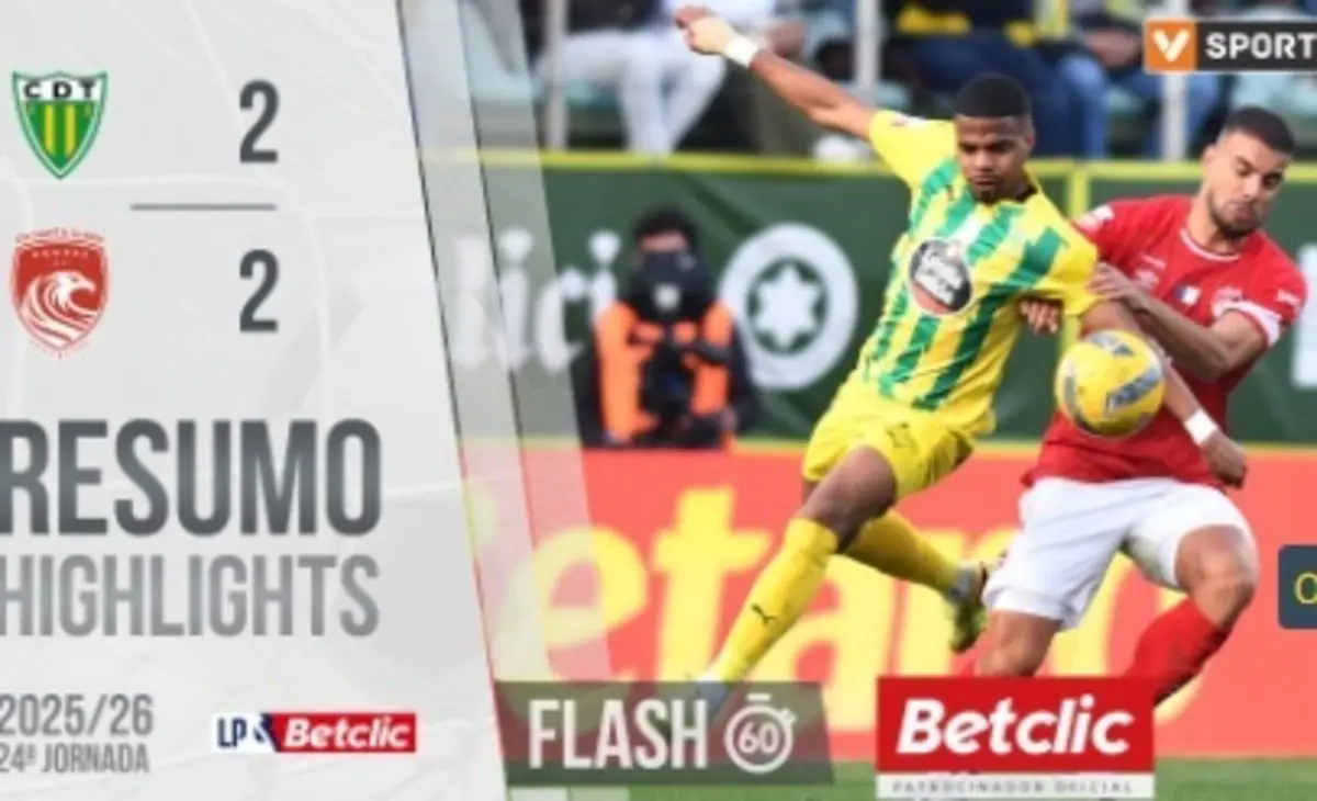 Imagem de contexto do artigo Tondela e Santa Clara empataram em jogo com golaços: o resumo