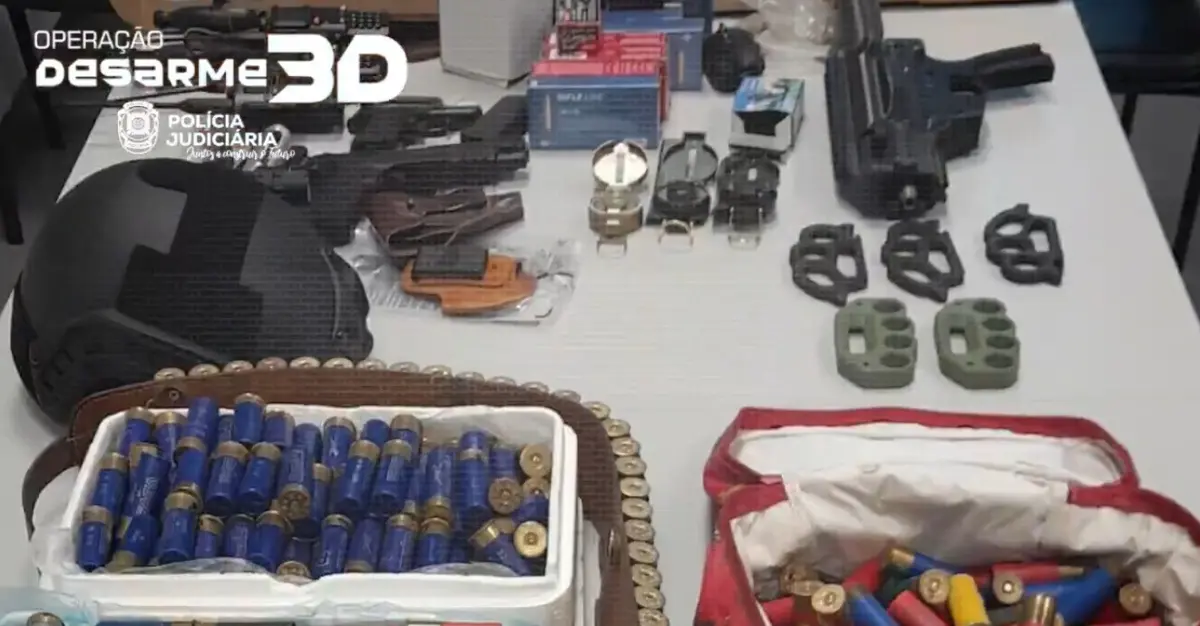 Armas apreendidas (créditos: PJ)