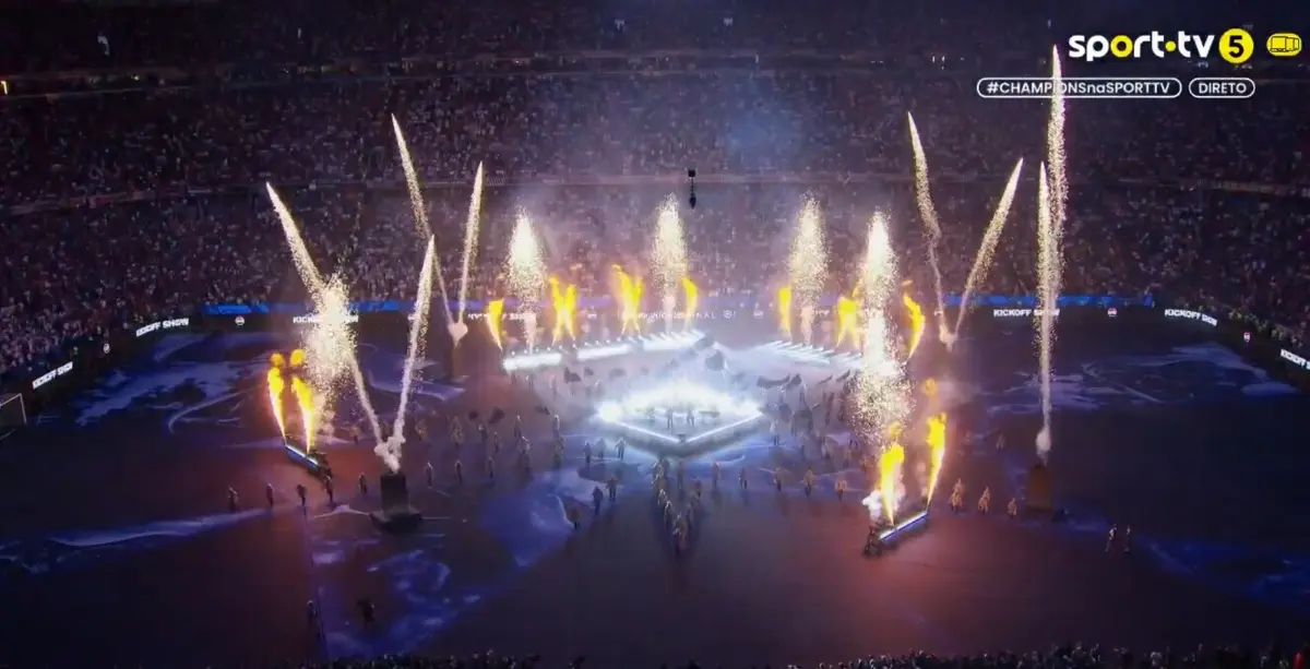 Atuação dos Linkin Park (créditos: Sport TV)