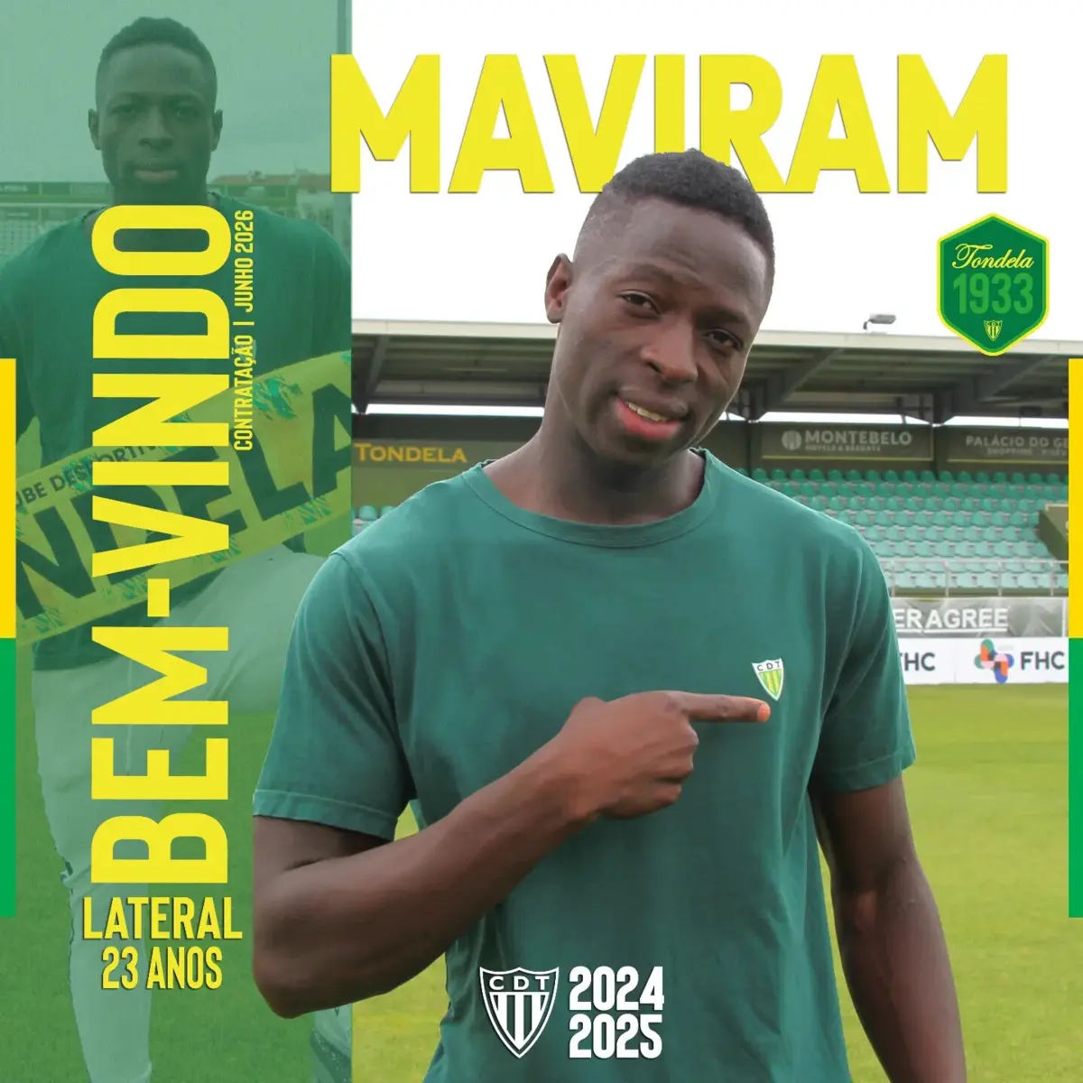 Imagem de contexto do artigo Lateral-esquerdo Nor Maviram assina pelo Tondela