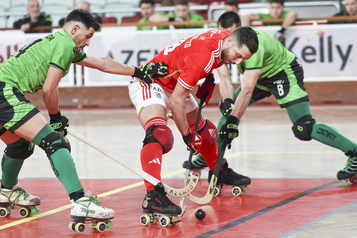 Hóquei em patins: resultados do play-off (créditos: PAULO SPRANGER/Global Imagens)
