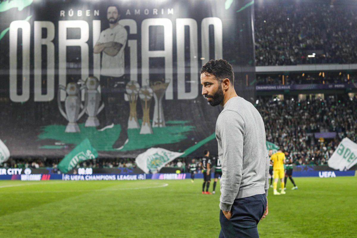 Amorim na despedida em Alvalade (créditos: Pedro Rocha)