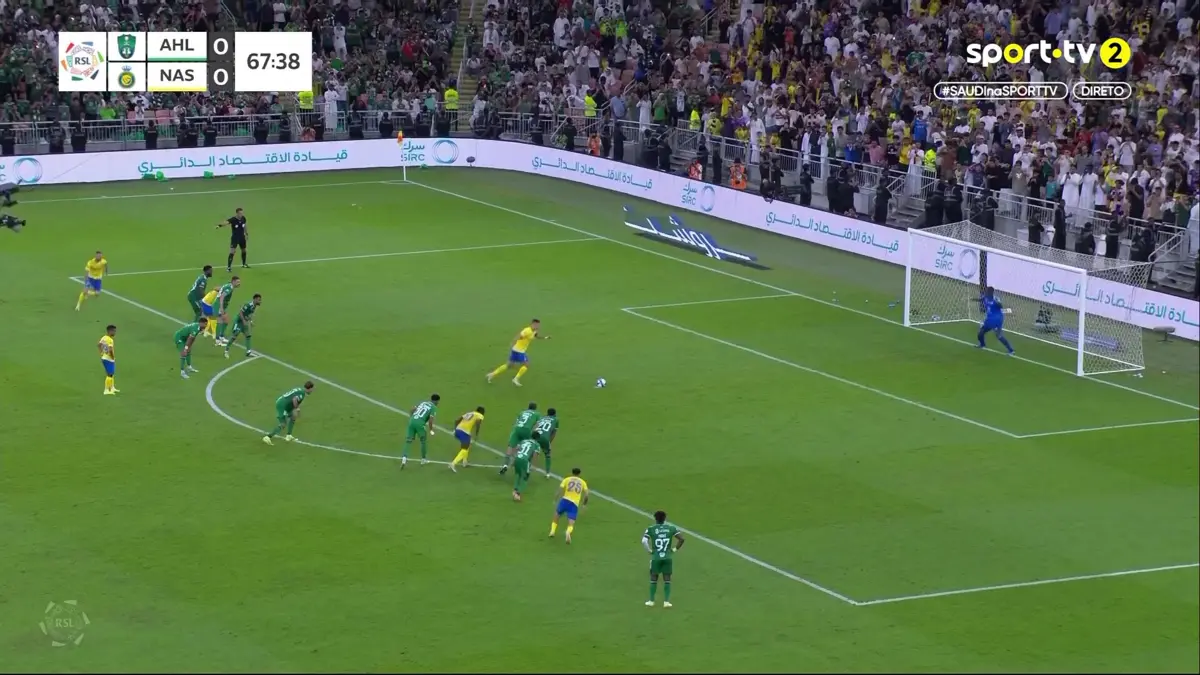 Imagem de contexto do artigo Ronaldo chega aos 50 golos pelo Al Nassr, contra o Al Ahli. Ora veja