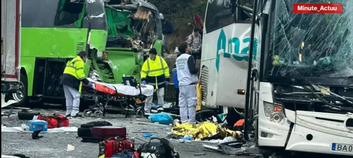 Imagem de contexto do artigo Dois mortos em acidente com autocarros portugueses em França