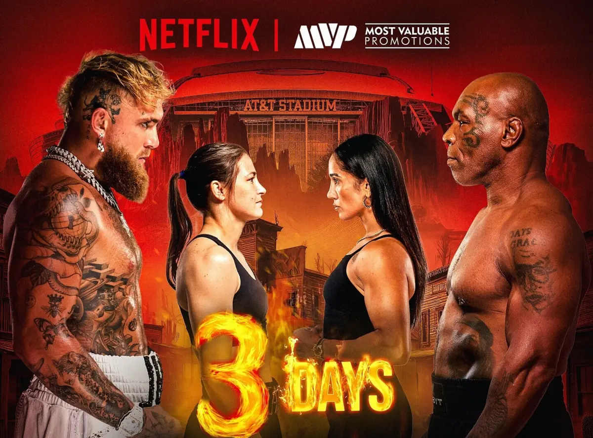 Jake Paul e Mike Tyson (créditos: Instagram)