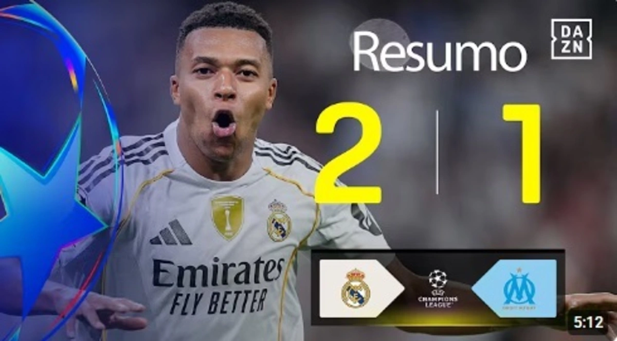 Imagem de contexto do artigo Veja a reviravolta do Real Madrid com menos um frente ao Marselha