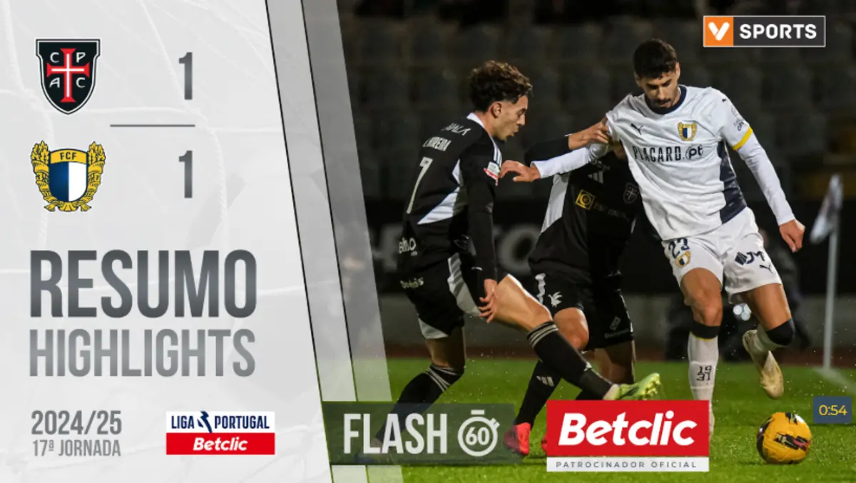 Imagem de contexto do artigo Um curto resumo com as melhores jogadas do Casa Pia-Famalicão