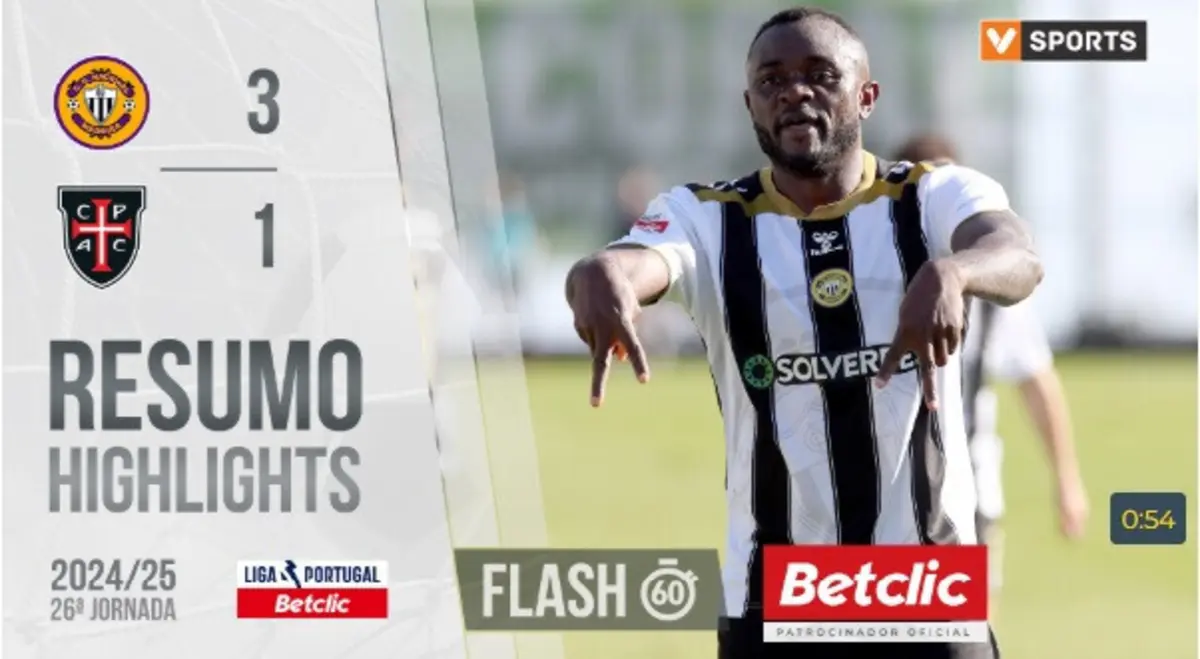 Imagem de contexto do artigo O triunfo do Nacional diante do Casa Pia resumido num minuto: ora veja