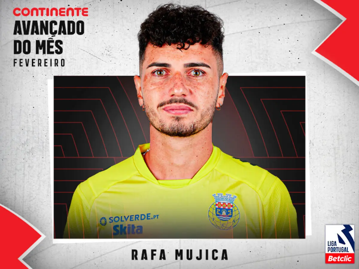 Imagem de contexto do artigo Rafael Mujica bate Gyokeres e é eleito o Avançado do Mês na I Liga