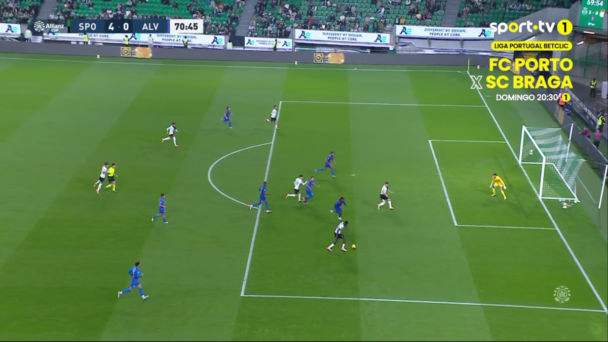 Imagem de contexto do artigo Sporting-Alverca: estreantes Flávio Gonçalves e Blopa constroem o quarto. Ora veja