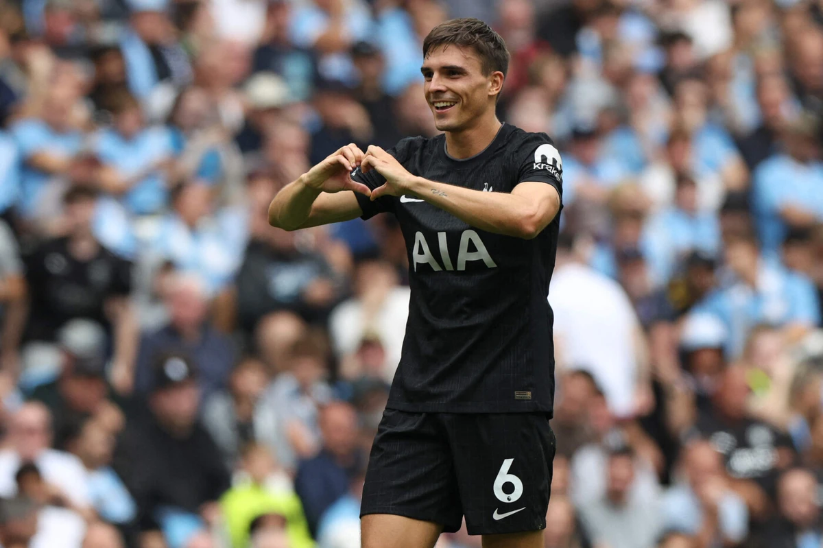 Imagem de contexto do artigo Manchester City-Tottenham: João Palhinha estreia-se a marcar pelos spurs