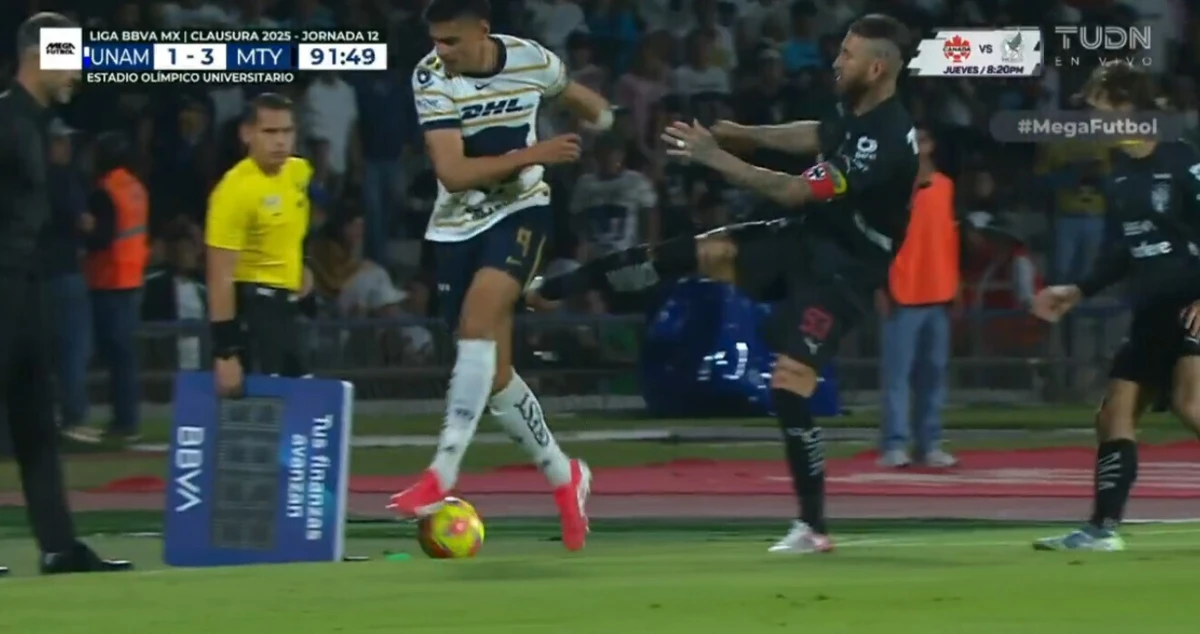 Lance que ditou expulsão de Ramos (créditos: X/Reprodução)