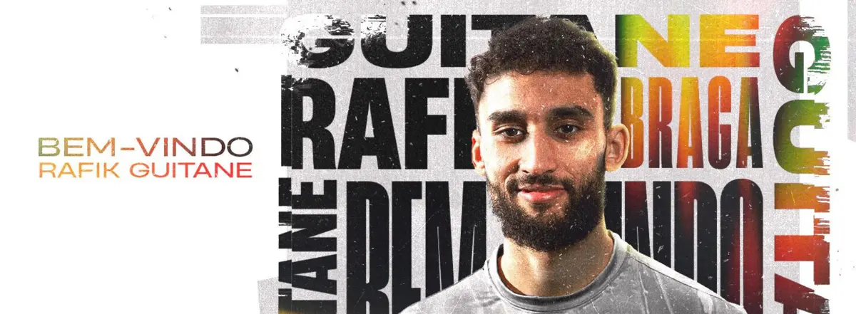 Imagem de contexto do artigo Braga oficializa segundo reforço do dia: Rafik Guitane