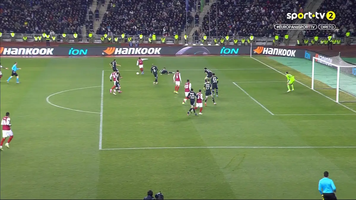 Imagem de contexto do artigo Qarabag-Braga: Djaló iguala a eliminatória com um golaço. Ora veja