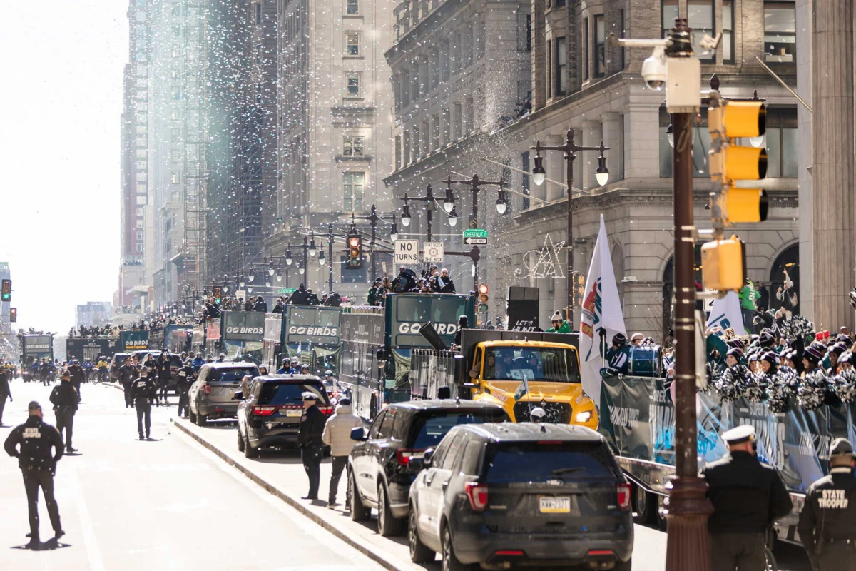 Festa dos Philadelphia Eagles (créditos: EPA)