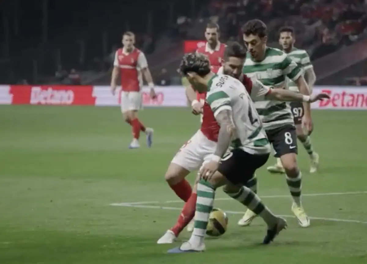 Imagem de contexto do artigo O lance de João Moutinho no Braga-Sporting que correu as redes sociais