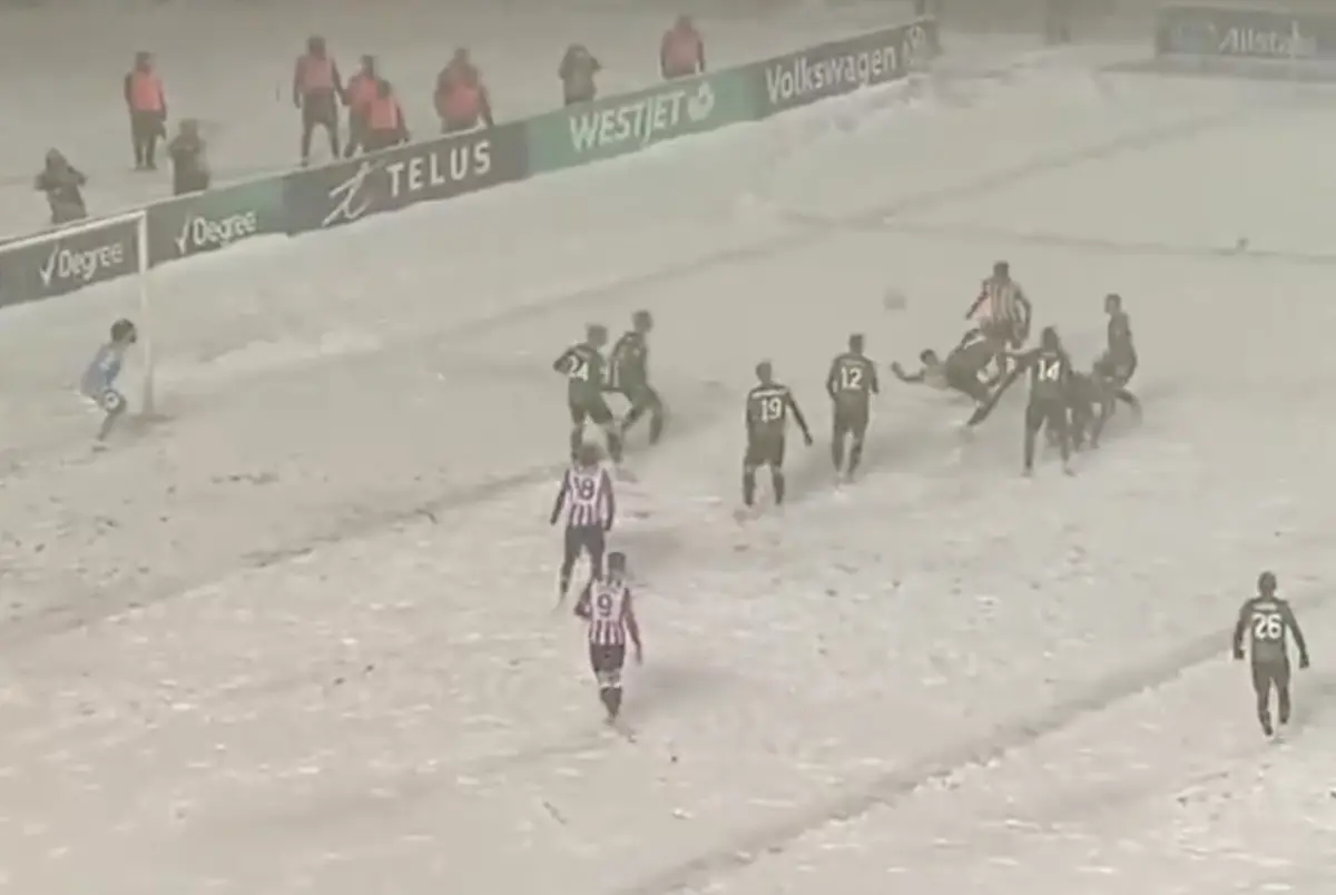 Imagem de contexto do artigo Nevão, golaço de bicicleta e título para o Atlético Ottawa no Canadá. Ora veja