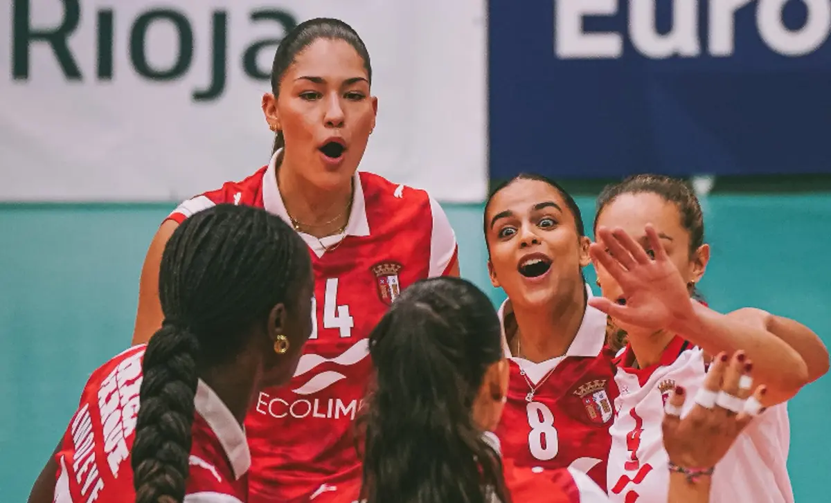 Imagem de contexto do artigo Voleibol feminino: Braga ganha na Challenge, FC Porto e Sporting perdem na Taça CEV
