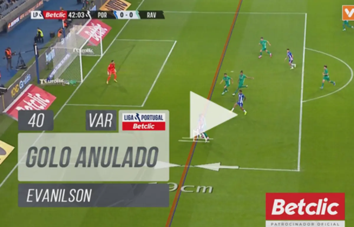 Imagem de contexto do artigo Mais um golo anulado ao FC Porto frente ao Rio Ave. Veja o lance