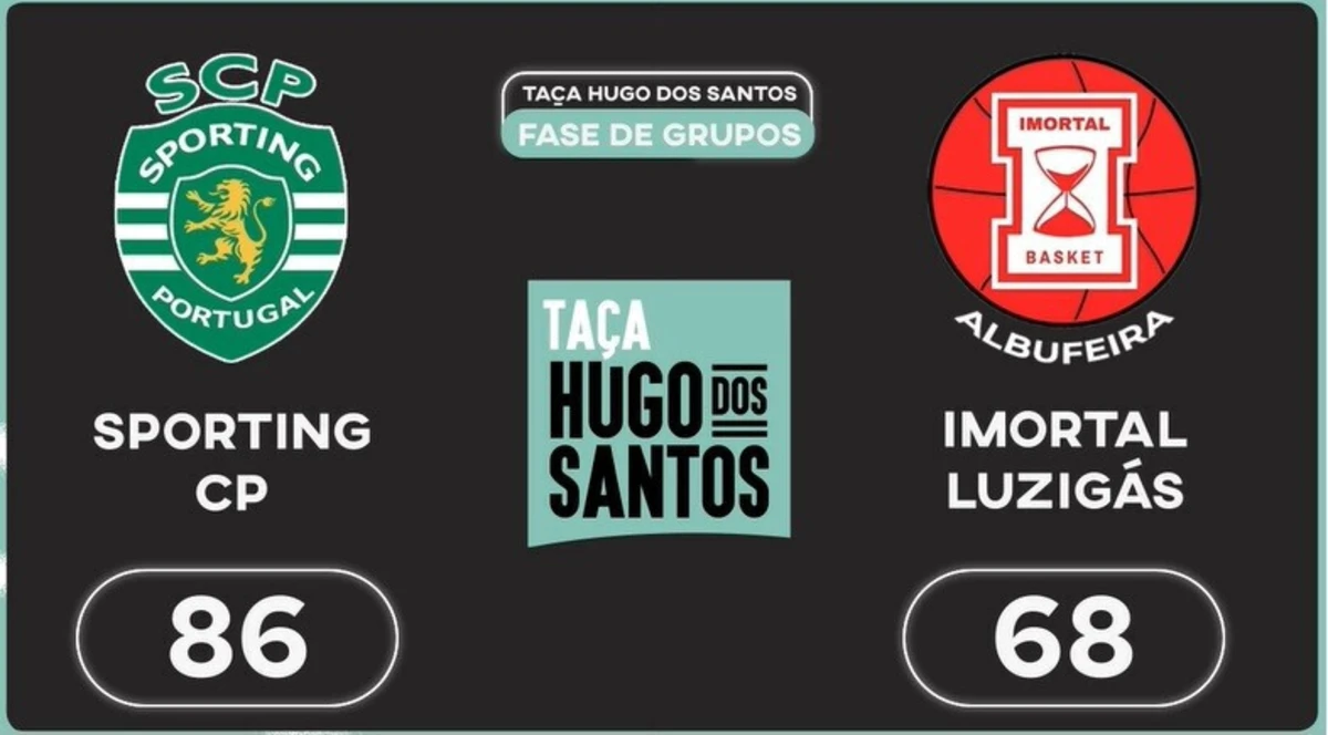 Imagem de contexto do artigo Taça Hugo dos Santos: o resumo do Sporting-Imortal