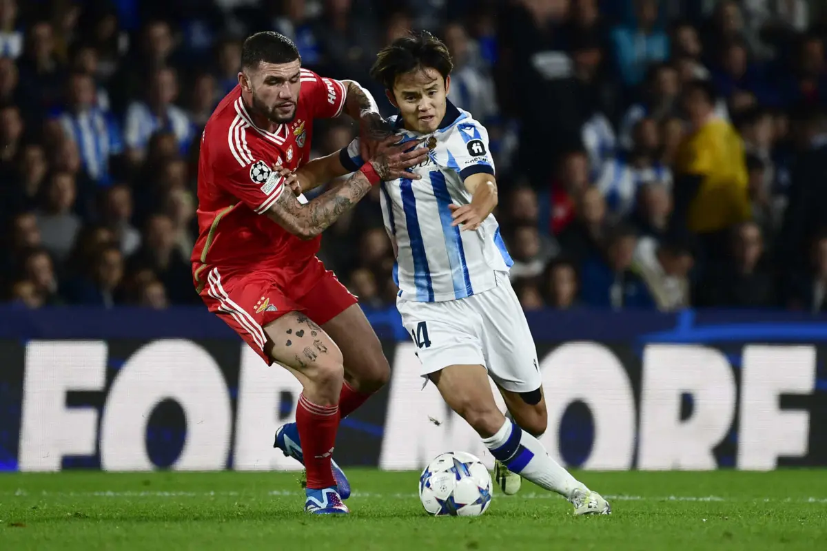 Morato no Real Sociedad-Benfica
(créditos: ANDER GILLENEA / AFP)