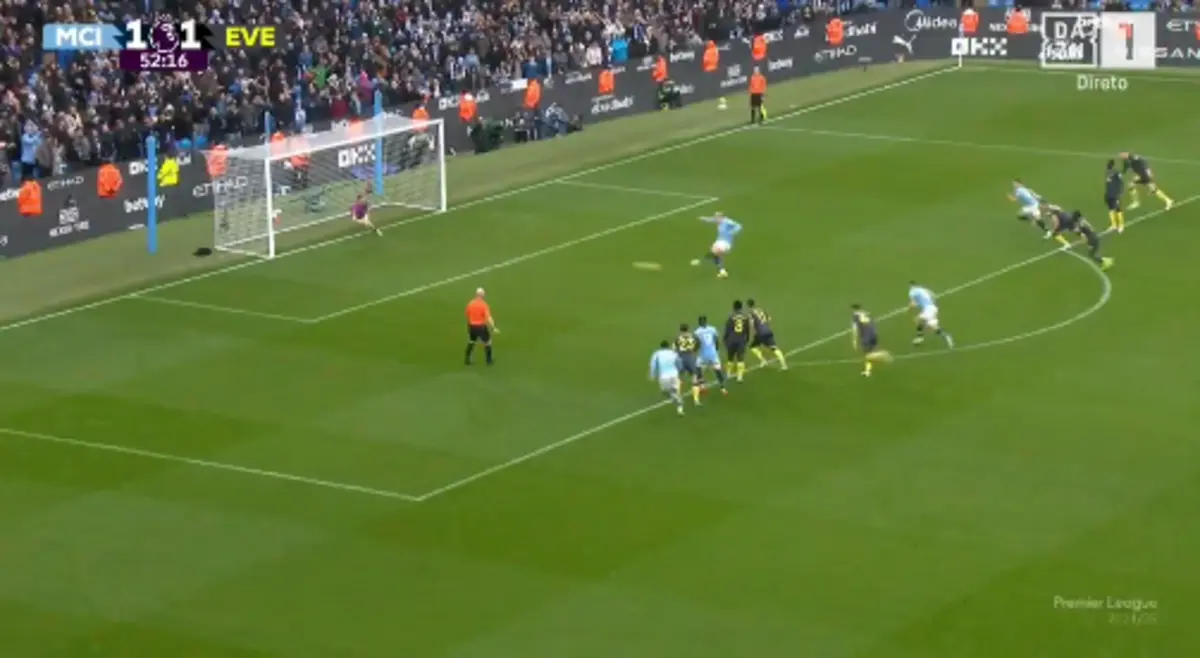 Imagem de contexto do artigo Continua o jejum de Haaland: eis o penálti falhado contra o Everton