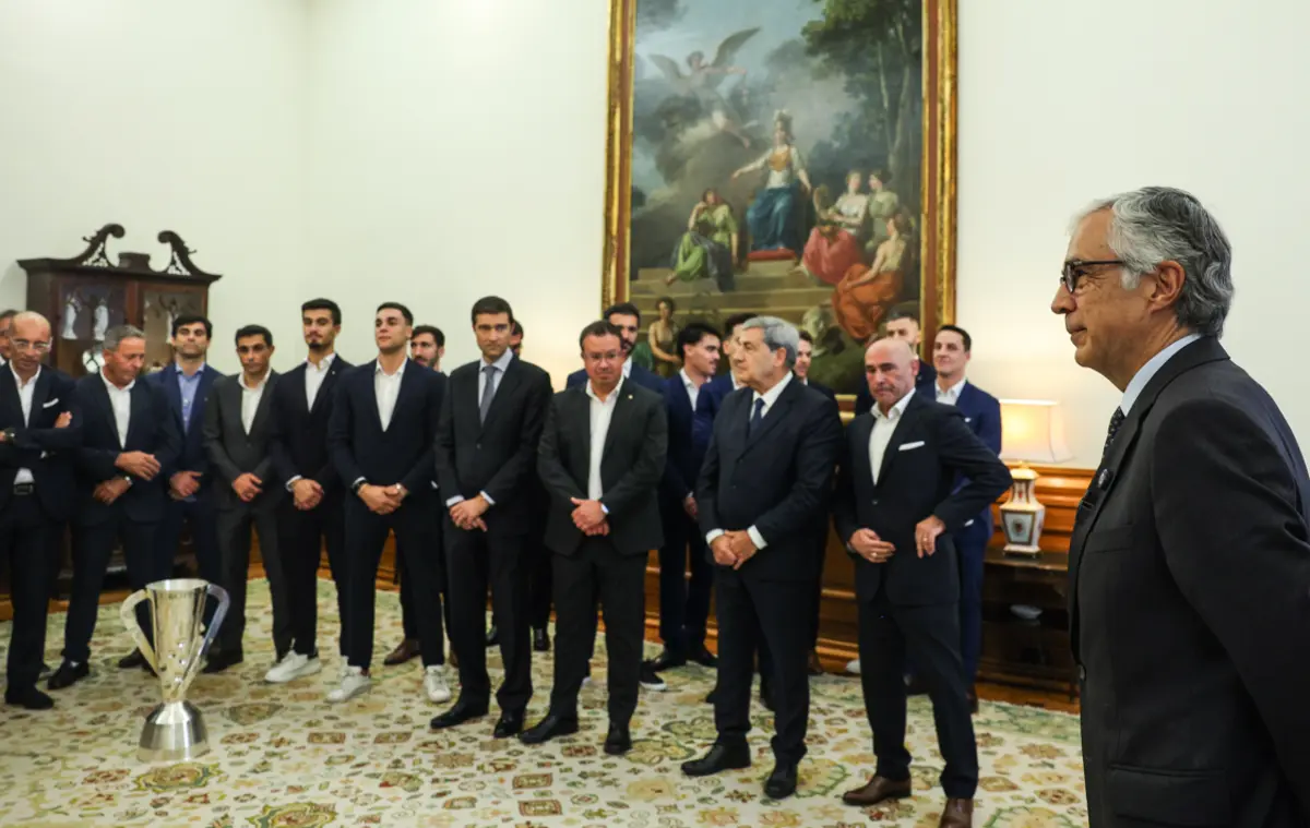 José Pedro Aguiar-Branco e a seleção de hóquei em patins