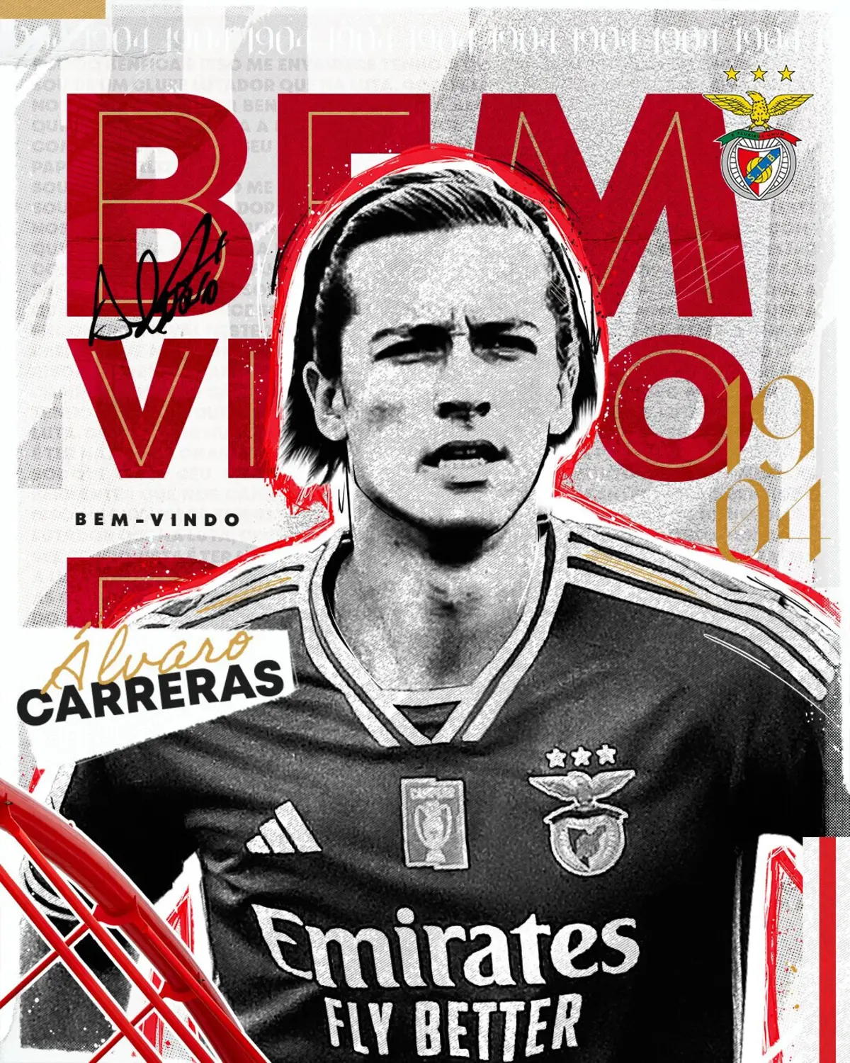 Imagem de contexto do artigo Álvaro Fernández já é jogador do Benfica: confira os detalhes