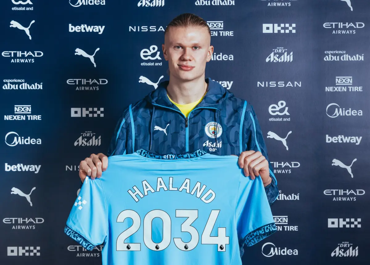 Haaland (créditos: Manchester City)