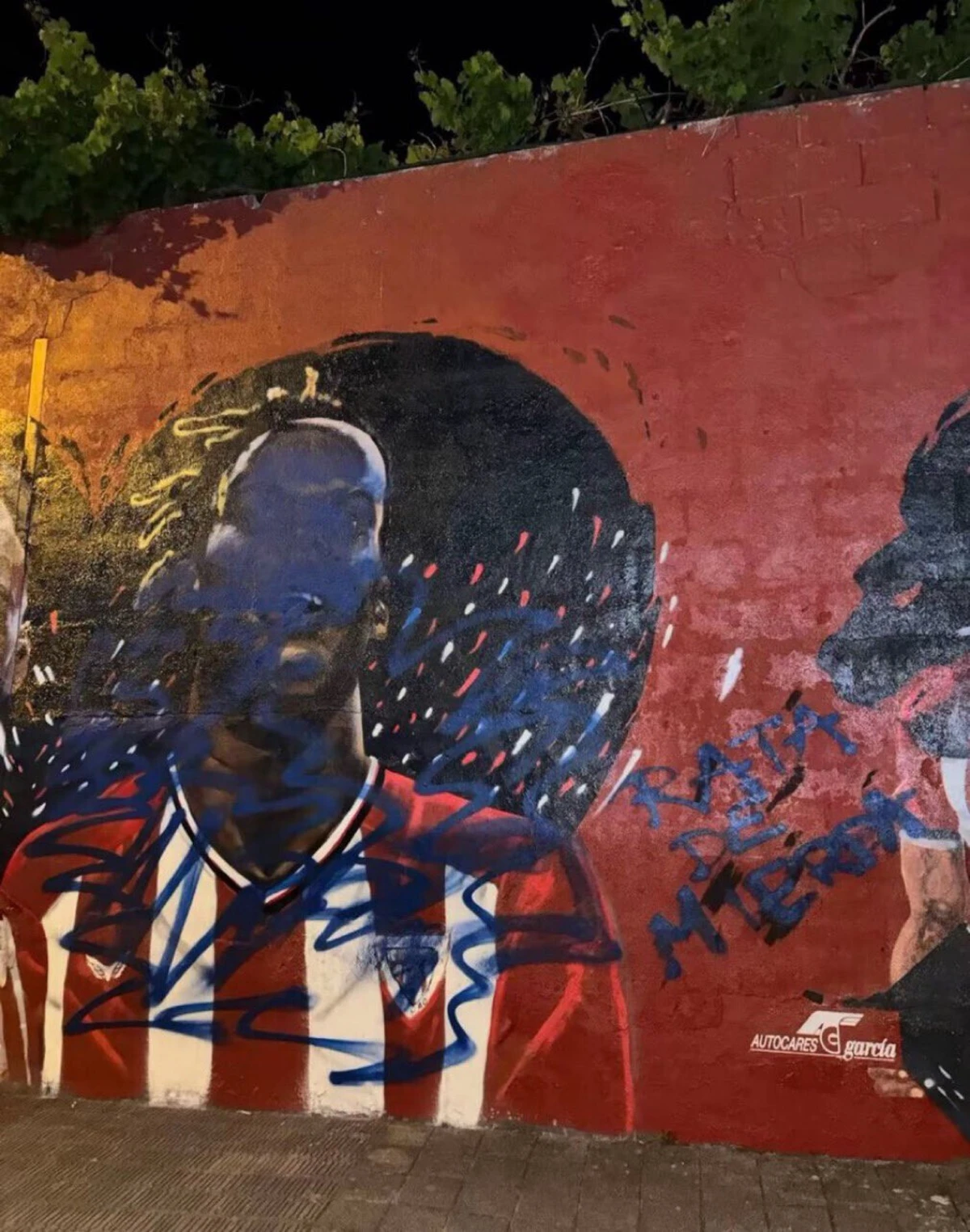 Imagem de contexto do artigo Mural de Nico Williams é recuperado e volta a ser vandalizado