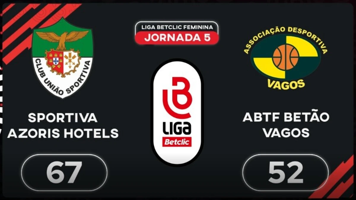 Imagem de contexto do artigo Liga Betclic Feminina: o resumo do União Sportiva-Vagos