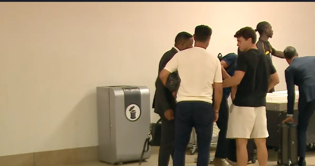 João Neves no Aeroporto de Faro