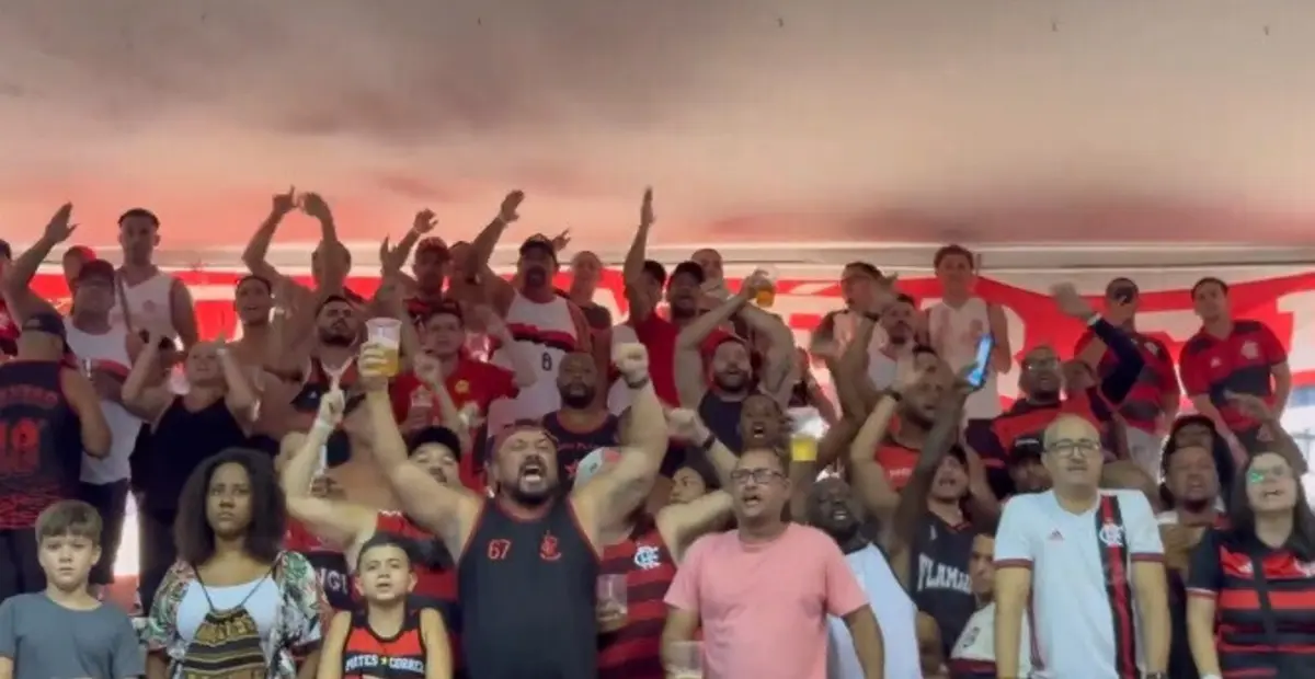 Adeptos cantam contra Gabigol (créditos: X/Reprodução)